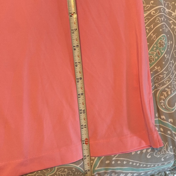Vineyard Vines cute preppy pink and green long sleeved polo top. Size small. - Picture 12 of 14